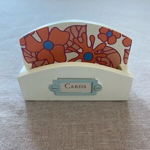Russ Berrie retro inspired floral cardholder box.